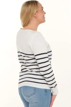Zavanna Aletta genser Off-white/marine New