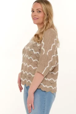 Zavanna Alma genser Beige/off-white Best