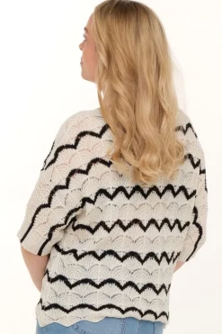Zavanna Alma genser Sand/sort Hot