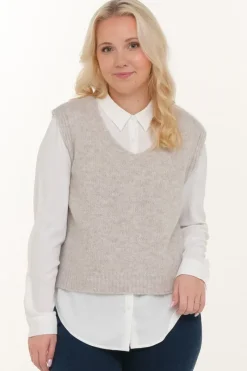 Zavanna Amara strikkevest Sand Clearance