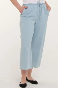 Zavanna Cissy capribukse Lys blå denim Outlet