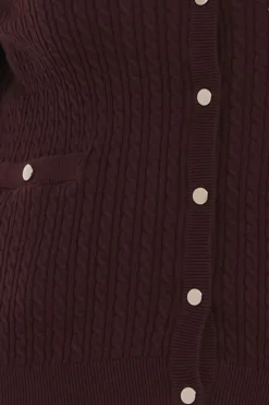 Zavanna Fatima cardigan mørk plomme Outlet