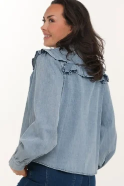 Zavanna Hellen bluse Blå denim Sale