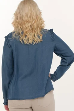 Zavanna Hortensa bluse Blå denim Clearance