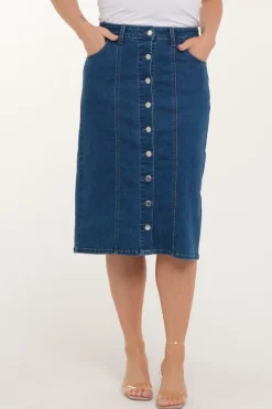 Zavanna Iben denim skjørt Blå denim Best