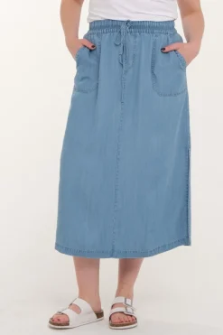 Zavanna Ida skjørt Lys blå denim Online