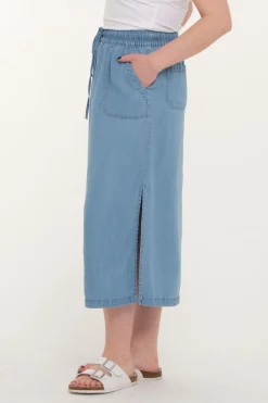 Zavanna Ida skjørt Lys blå denim Online