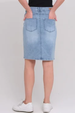 Zavanna Izzy denim skjørt Lys blå denim