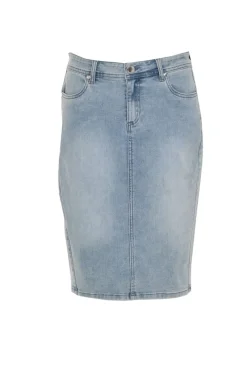 Zavanna Izzy denim skjørt Lys blå denim