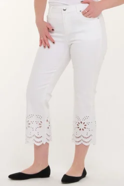 Zavanna Julie cropped bukse Hvit Hot