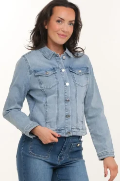 Zavanna Lenita denim jakke Lys blå denim Discount