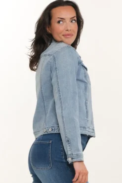 Zavanna Lenita denim jakke Lys blå denim Discount