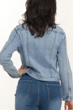 Zavanna Lenita denim jakke Lys blå denim Discount