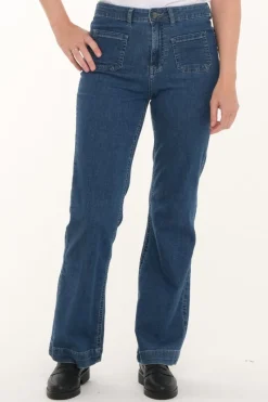 Zavanna Norna bootleg jeans Blå denim Online