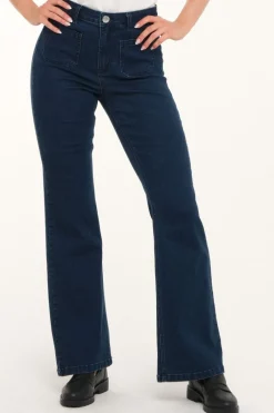 Zavanna Norna bootleg jeans Mørk blå denim Hot