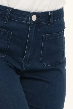 Zavanna Norna bootleg jeans Mørk blå denim Hot