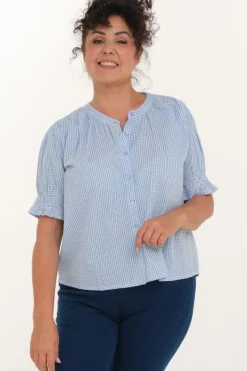 Zavanna Olivia bluse Lys blå Online