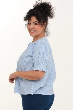Zavanna Olivia bluse Lys blå Online