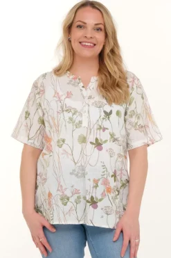 Zavanna Oprah bluse Oliven Outlet