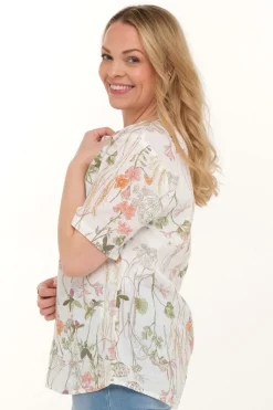 Zavanna Oprah bluse Oliven Outlet