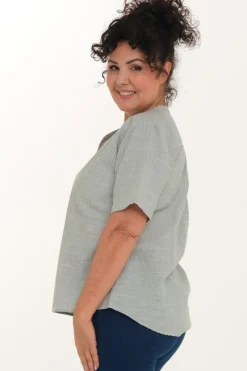 Zavanna Orakel bluse Lys oliven Clearance