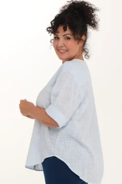 Zavanna Otea bluse Lys blå