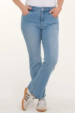 Zavanna Siri bootleg jeans Lys blå denim Online