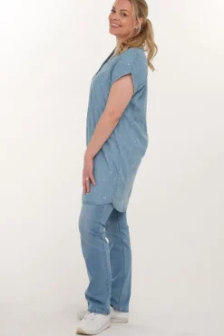 Zavanna Vaiana kjole Lys blå denim Sale